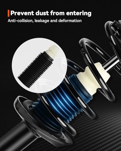 PROEZE Front and Rear Strut Shock Assembly for 2006-2011 Civic - size: 2006-2011 Honda Civic-Front&Rear
