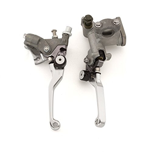Dirt Bike Brake Master Cylinder Reservoir Cable Clutch Levers for EC250 300 E4 XC 200 250 300 EC 2T 4T FSE FSR - color: Silver