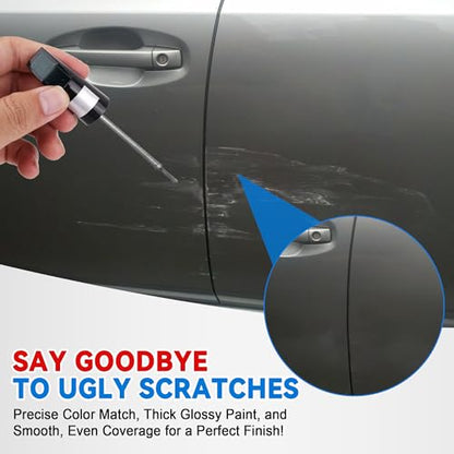 Grey Touch Up Paint for Cars, Car Paint Scratch Repair, Auto Paint Repair Pen, Professional Automotive Scratch Remover, Color Accurate, Long lasting Adhension, Fast Drying - color: Universal Grey