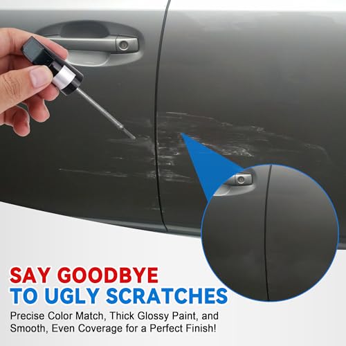 Grey Touch Up Paint for Cars, Car Paint Scratch Repair, Auto Paint Repair Pen, Professional Automotive Scratch Remover, Color Accurate, Long lasting Adhension, Fast Drying - color: Universal Grey