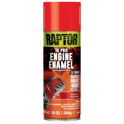 RAPTOR Engine Enamel Primer Spray, Professional Grade, Bright Red - color: Bright Red