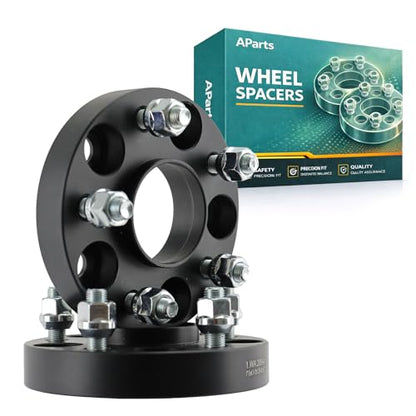 AParts 5x4.5 Hubcentric Wheel Spacers 1", 66.1mm Hub Bore, 12x1.25 Studs, Forged Aluminum Wheel Spacers Compatible with for Infiniti EX35 2009, for Infiniti FX35 2007, 2009, for Infiniti FX45 2007, f - size: 1"-5x4.5"-66.1mm-12x1.25