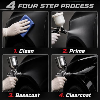 LiME LiNE Blackout 2.0 Automotive Black Basecoat + Reducer - Gallon Kit