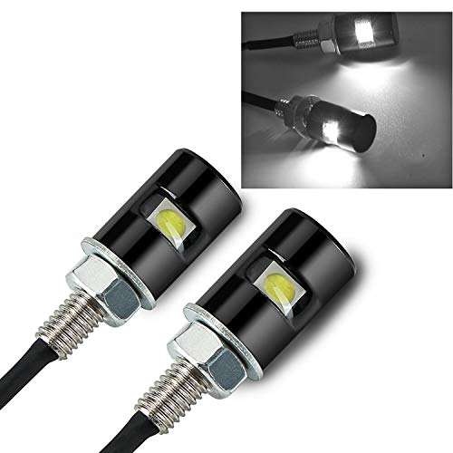 RUPSE 2pcs License Plate Light,12V Waterproof LED Bulb - color: White