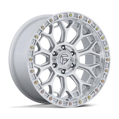 FUEL OFF-ROAD TALON 17X8.5 6X5.5 5.73 25mm GLOSS SILVER W/MACHINED FACE - FC901SD17856825 - color: GLOSS SILVER W/ MACHINED FACE, size: 17X8.5, 6X5.5, 5.73, 25mm