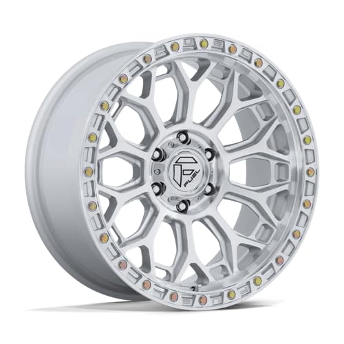 FUEL OFF-ROAD TALON 17X9 6X5.5 5.04 1mm GLOSS SILVER W/MACHINED FACE - FC901SD17906801 - color: GLOSS SILVER W/ MACHINED FACE, size: 17X9, 6X5.5, 5.04, 1mm