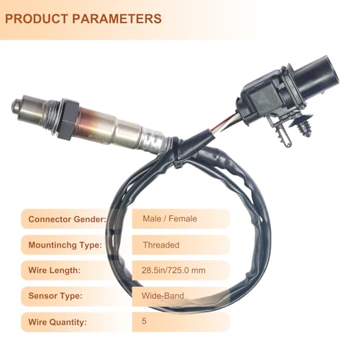250-25035 Upstream Oxygen O2 Sensor for Ford Expedition Fiesra Transit Audi A3 TT TTS Quattro BMW X5 VW Bettle CC Eos Jetta Passat Porsche Cayenne - size: 250-25035