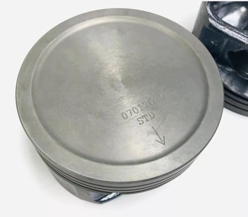 Set of 8 pistons and rings kit compatible with 2003-09 Chevy GM 6.0L (364) V8 OHV 16 LQ4 L76 LYC. Click on over size needed before placing in Cart!! (.030 4.030" bore diameter)