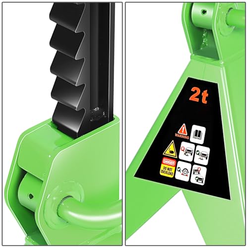 DNA MOTORING 2 Ton Car Jack and Stands Kit Green - color: Green