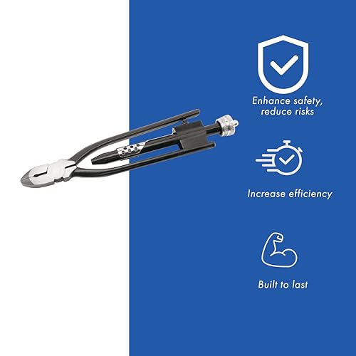 10.5 Inch Safety Wire Pliers, One Pull Action Wire Twister, Wire Twisting Tool with Stainless Steel Wire Cutter for Aircraft, Auto and Machinery Use - WCS - size: 10.5 Inch