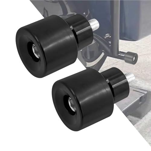 Crash Bar Slider Ends Frame Sliders Fit for Harley M12 Screw - color: All Black