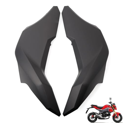 Mokuo Motorcycle Black ABS Bodywork Side Tank Cover Fit For Honda Grom Msx125 SF 2016-2020 Fairings Kit Parts - style: Side Tank Cover