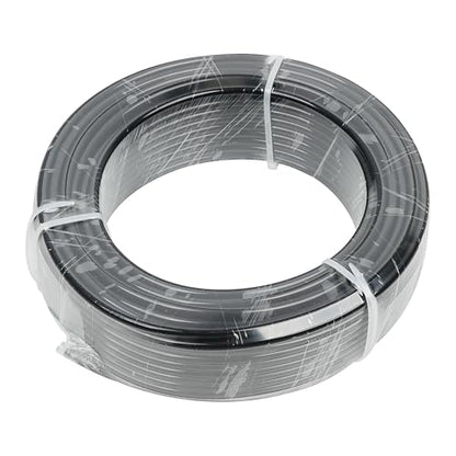 LokoCar 1/4" OD Nylon Airline 100ft DOT SAE J844 Air Brake Fluid Tube Black - size: 1/4" OD 100 Feet