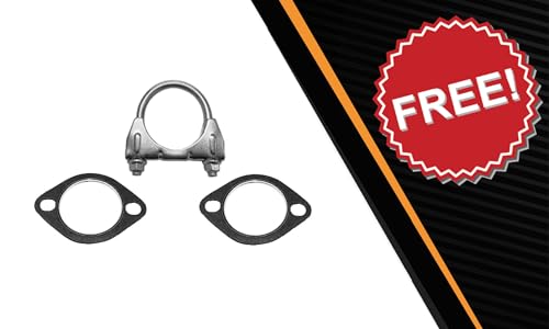 Northeastern Exhaust | 409-Grade Stainless Steel Exhaust Resonator Pipe Compatible with Chevrolet Aveo 2009-2011 1.6L | Free Clamps and Gaskets Included