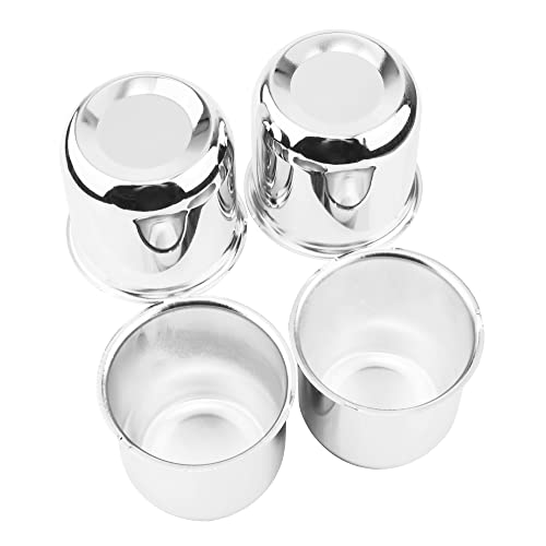 4Pcs 3.19" OD 3.17" H Push Through Trailer Wheel Center Cap for Rim - color: Chrome, size: 3.19" Hub 3.17" H