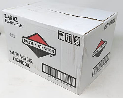Briggs & Stratton (Case of 8) 30W Engine Oil - 48 Oz. 100028 and Fuel Treatment