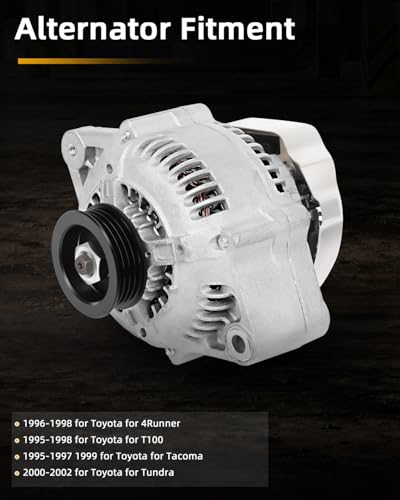 OCPTY Alternator for Toyota for Tacoma 1995-1997 1999,for 4Runner 1996-1998 - size: 70AMP, style: for Toyota 4Runner 96-1998,for Tacoma 95-97 1999