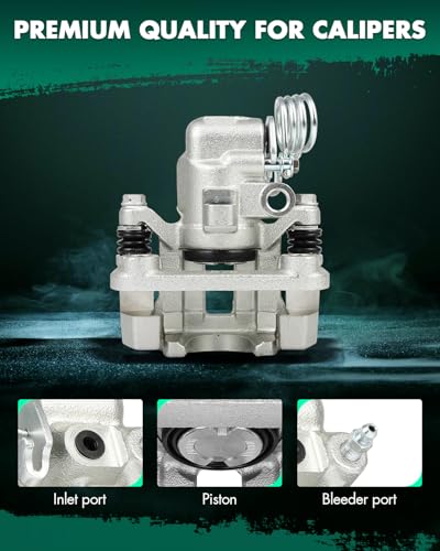 SCITOO Rear Right Disc Brake Caliper With Bracket 18B4824 Silver - size: Rear Passenger[18B4824]Silver