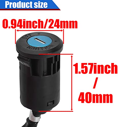 Ignition Key Switch for ATV Quad Scooter Go Kart Moped Buggy Pocket Mini Dirt Super Kids Bike 49cc 50cc 70cc 90cc 110cc 125cc 150cc 250cc TaoTao Sunl Buyang Roketa Kazuma 4 Pin