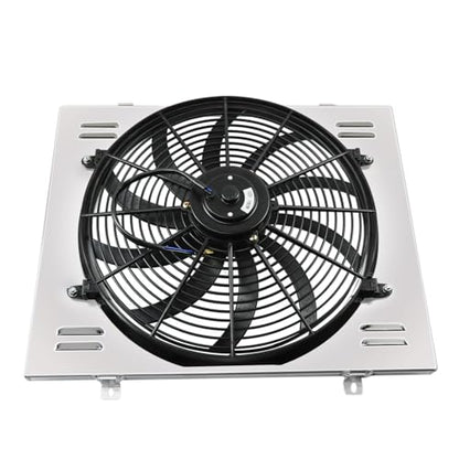 Shroud Fan For 68-74 Chevy Nova 75-87 El Camino 68-81 Pontiac - size: 3 Row Shroud Fan+Relay Kit
