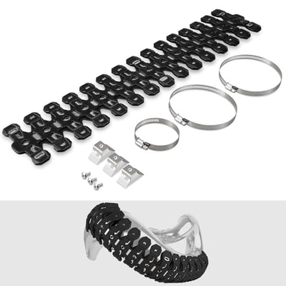 NICECNC Pipe Heat Shield Cover Guard Protector Motorcycle,Black - color: Black