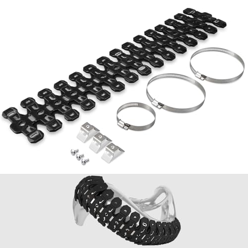 NICECNC Pipe Heat Shield Cover Guard Protector Motorcycle,Black - color: Black
