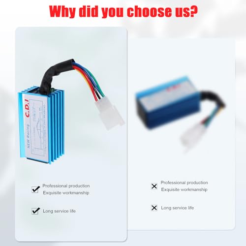 Racing 5 Pins AC CDI Box for GY6 50cc - 70cc 90cc 110cc 125cc 150cc Scooter 4-Stroke Engine ATV Go Kart Moped Quad Pit Dirt Mini Pocket Bike Chopper XR50 CRF50 139QMB 152QMI 157QMJ - size: 5 pin