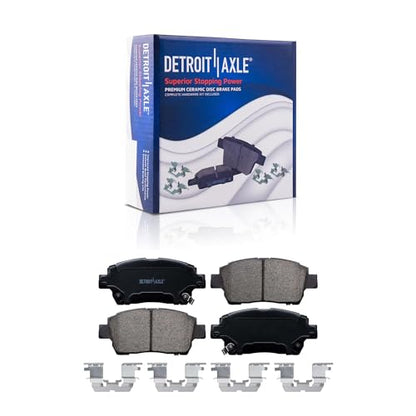 Detroit Axle - 6pc Front Brake Kit for 2012 2013 2014 2015 Scion iQ [Base] - size: 6PR63029/KIT