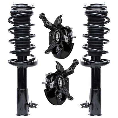Detroit Axle - 4pc Front Steering Knuckles Kit for 2006-2011 Honda Civic - size: 4QU47720/ Big strut kit
