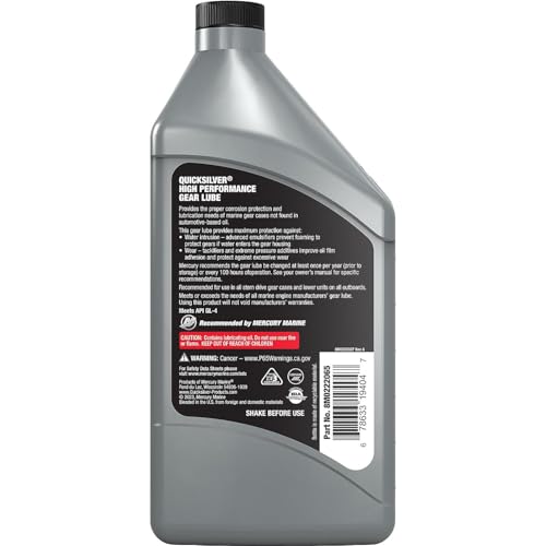 Quicksilver SAE 90 High Performance Gear Lube, 32 oz - style: 32 fl oz