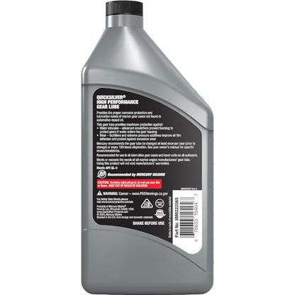 Quicksilver SAE 90 High Performance Gear Lube, 32 oz - style: 32 fl oz