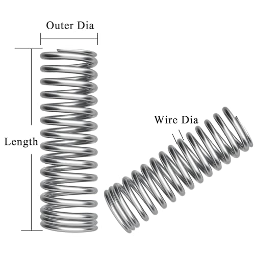 392PCS Springs Assortment Kit 304 Stainless Steel Compression Springs kit - size: 392PCS (24 Sizes)