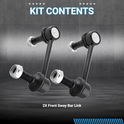 Sway Bar Link Front, Automotive Replacement Sway Bar Link Kits Compatible with Buick Chevy GMC Envoy Isuzu Ascender Olds Saab 9-7X Stabilizer Sway Bar Links, K80824, K80825 - size: K80824 & K80825
