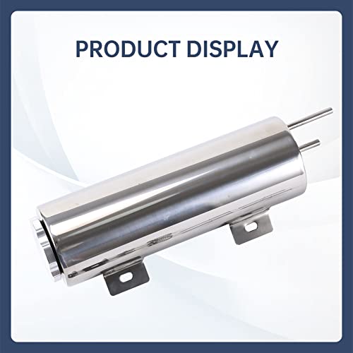 3‘’ x 9‘’ Inch Universal Radiator Coolant Overflow Puke Tank - size: 3" x 9"