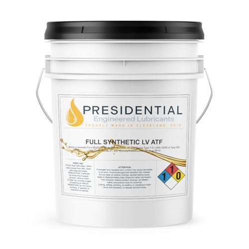 Presidential Automatic Transmission Fluid LV - Full Synthetic Dexron VI Transmission Fluid - Premium Formula with Superior Friction Stability - Made in USA - (5 gal)