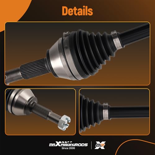 maXpeedingrods Pair Front Left and Right CV Axle Assembly for Nissan Rogue - size: 66-6285-LR