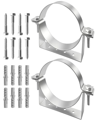2Pcs 6 Inch Pipe Hanger Chimney Support Bracket - size: Diameter: 6 Inches