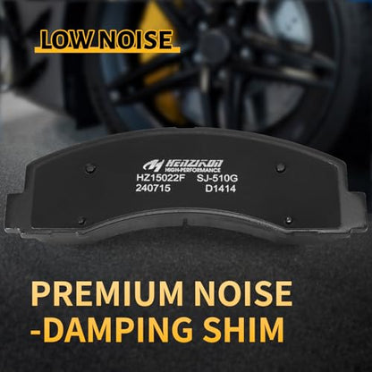 Ceramic Front Brake Pads Set Compatible with 2010-2017 Ford Expedition;Compatible with 2010-2017 Ford F-150;Compatible with 2010-2017 Lincoln Navigator(D1414) - color: HZ1414