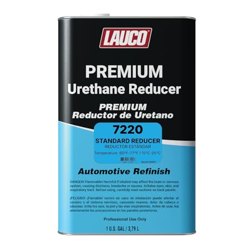 LAUCO Standard Urethane Grade Reducer (7220), 1 Gallon, 60°F - 77°F - for Automotive Paint and Industrial Paint Use - High Performance Automotive Grade 7220 - style: Standard - One Gallon
