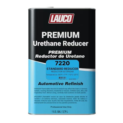 LAUCO Standard Urethane Grade Reducer (7220), 1 Gallon, 60°F - 77°F - for Automotive Paint and Industrial Paint Use - High Performance Automotive Grade 7220 - style: Standard - One Gallon