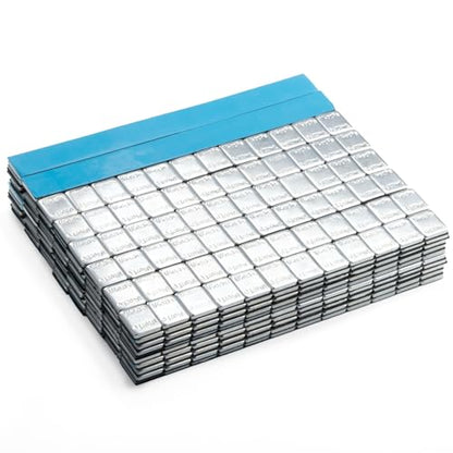 JiiinMiiin 1/4oz, 0.25oz, 960PCS Gray Steel Adhesive Stick on Wheel Weights - color: Chrome, size: 0.25oz - 960PCS