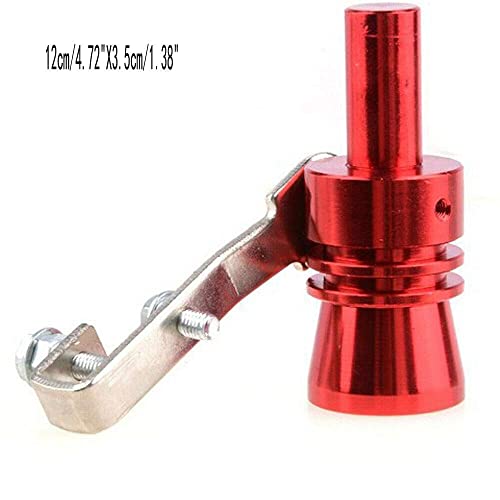 Car Muffler Turbo Whistle Exhaust Pipe Roar Maker XL Red