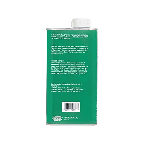 Pentosin 1405116 CHF 11S Long-Life Synthetic Hydraulic Fluid for Audi, Bentley, BMW, Chrysler, Dodge, Jeep, Mercedes-Benz, Mini, Porsche, Saab, Volkswagen, Volvo, and More; 1 Liter