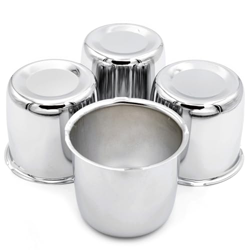 4Pcs 3.31 inch Wheel Center Caps Fit 3.31" Center Bore Truck Trailer RV SUV Wheels Rims, Carbon Steel Chrome Push Through Hub Covers - color: Chrome Silver, size: 3.31in Hub Hole, 2.99in Tall