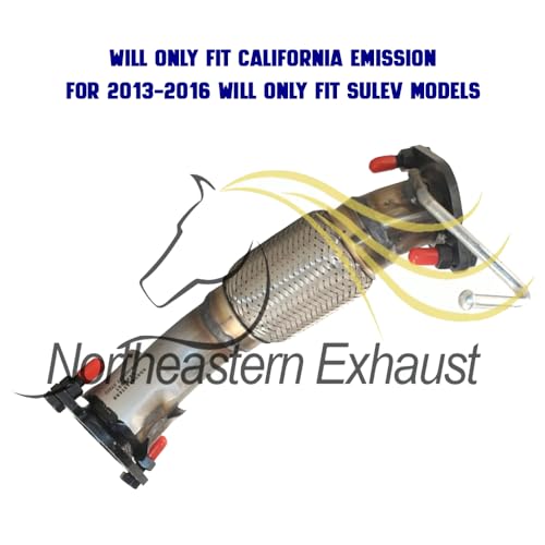 Exhaust Front Flex Pipe Compatible for 2011-2016 Hyundai Elantra 1.8L | Stainless Steel | Northeastern Exhaust | Free Gaskets Included | Direct-Fit Replacement - color: Front Flex Pipe