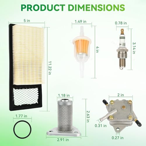 Panglong EZGO Tune Up Kit, Suitable for 1994-2003 EZGO TXT, Medalist 4 Cycle 295cc 350cc Gas Golf Cart, Replacement OEM#72368G01 26591G01 72084-G01 72021-G01 5307