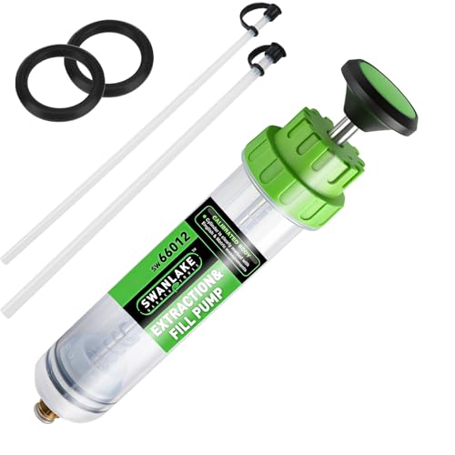 SWANLAKE 200cc Fluid Extractor, Extraction&Fill Pump,Fluid Syringe Pump Manual Suction Vacuum Fuel Car Transfer - color: 200ML Green