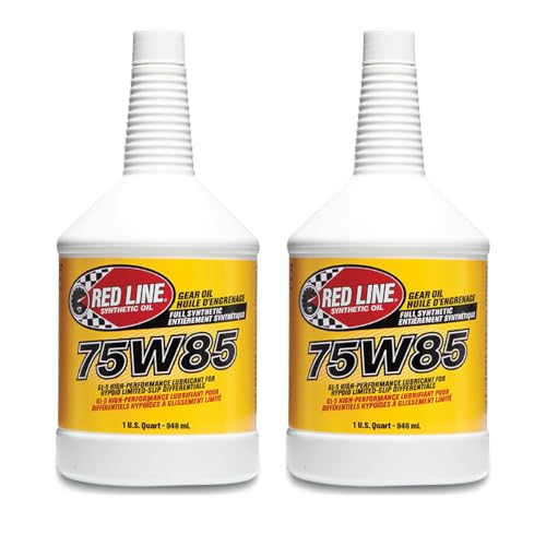 Red Line 50104 75W85 GL-5 Full Synthetic Gear Oil for Hypoid Limited Slip Differentials - 2 Quarts - color: Quart, size: 2