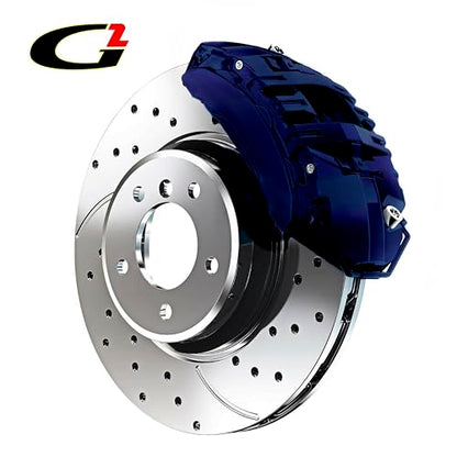 G2 High Temperature Brake Caliper Paint Kit - High Gloss, Wear and Heat Resistant, Epoxy Paint System - Dries Hard, No Flaking or Fading (Midnight Blue) - color: Midnight Blue