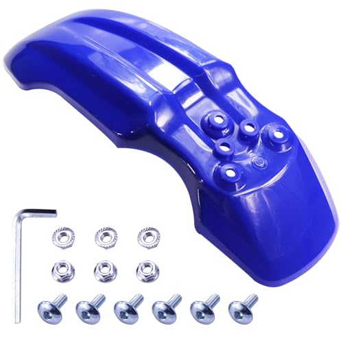 Plastic Front Wheel Mud Guard Motorcycle Fender Protector Blue - color: Blue